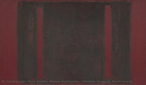 Ej Namngett Målning (seagram Murverkets Skiss) — Mark Rothko