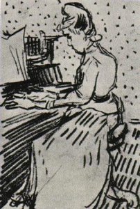 Mademoiselle Gachet Am Klavier — Vincent Willem Van Gogh