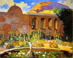 San Juan Capistrano Mission Yard — Franz Bischoff