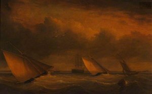 Yacht Racing Off Calshot — Thomas Luny