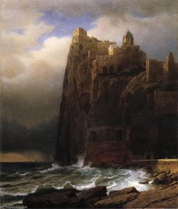 Coastal Cliffs Aka Ischia — William Stanley Haseltine
