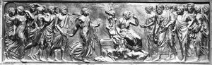 Christ And The Woman Taken In Adultery — Lorenzo Lotti (lorenzetto)