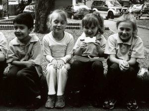 Jacob Mil, Kiara Loveridge, Brianna Wade, Chantelle Gosstray Tracksuit Day, St Marys Public School (tracksuits Of St Marys Series) — Harold Lane David