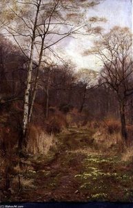 A Woodland Path In Spring — Edward Wilkins Waite