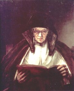 Okuyan Yaşlı Bir Kadın — Rembrandt