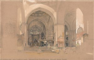 Interior Of The Great Mosque, (ulucami) Bursa, Turkey — John Frederick Lewis