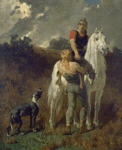 Gaulois Revenant De La Chasse — Évariste Vital Luminais
