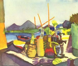 Landschaft Bei Hammamet — August Macke