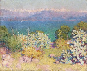 In The Morning, Alpes Maritimes From Antibes — John Peter Russell