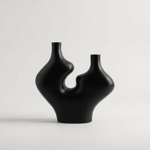 Nordic Abstract Resin Vase - Sculptural Indoor Decor