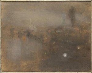 Place Clichy, La Nuit — Eugène Anatole Carrière