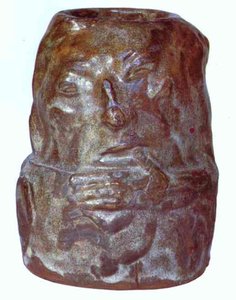 Vaso Ceramico Con Autoritratto Caricaturale — Eugène Henri Paul Gauguin
