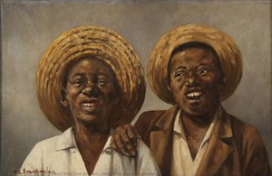Dois Negrinhos Com Chapéu* — Adrien Henri Vital Van Emelen