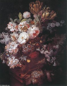 Vase Of Flowers — ヤン・ファン・ホイスム