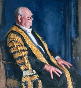 Viscount Ridley (b.1925), Kg, Gcvo, Td, Dcl, Chancellor Of The University Of Newcastle Upon Tyne (1989–1998) — Andrew Festing