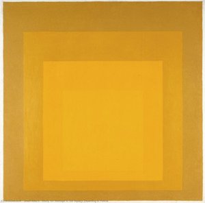Study For Homage To The Square Departing In Yellow — Josef Albers
