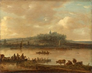 View Of The Rhine And The Elterberg, Jan Van Goyen (manner Of), After 1645 — Jan Josephszoon Van Goyen