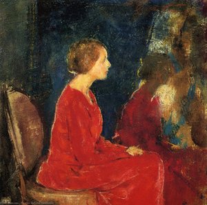 The Red Dress — Charles Webster Hawthorne