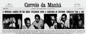 Newspaper Article About The Support Of The Press To The New Jersey´s Campaign — Correio Da Manhã Newspaper