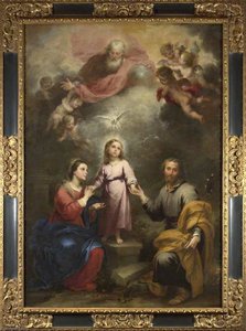 Las Santísimas Trinidades Celestial Y Terrenal (el Pedroso Murillo) — Bartolomé Esteban Murillo