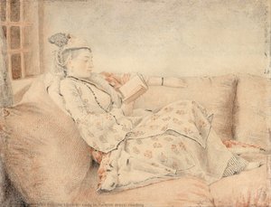 Lady In Turkish Dress, Reading — Jean-étienne Liotard
