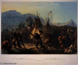 Fort Mckenzie — Karl Bodmer