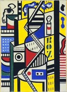 Estudio Para Mural Cinematográfico, Estudio Vi — Fernand Léger