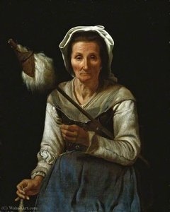 An Old Woman Spinning — Michiel Sweerts