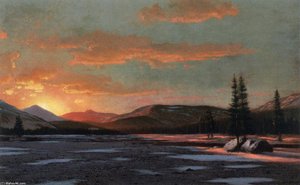 Winter Sunset — William Bradford