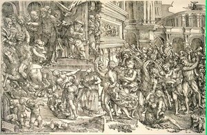 Šventųjų Iškilmės Žudymas — Domenico Campagnola