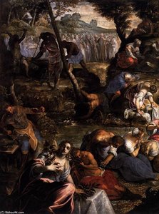 Die Juden Im Wüstenschreiben — Tintoretto (jacopo Comin)