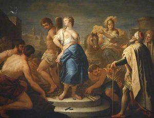 Clorinda Rescuing Olindo And Sophronia From The Stake — Paolo Di Matteis