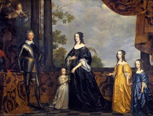 Frederick Hendrick, Prince Of Orange, With His Wife Amalia Van Solms And Their Three Youngest Daughters — Gerard Van Honthorst