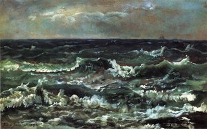 Waves And Breakers In The Bay Of Naples — Johan Christian Claussen Dahl