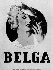 Posterdesign Für Die Zigarettenmarke Belga — René Magritte