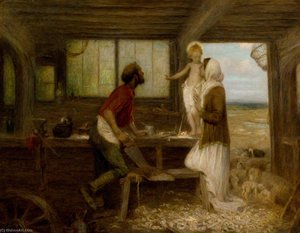 The Carpenter's Shop — William Edward Stott