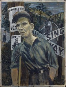 Man By The Railroad Track — Benjamin Shahn