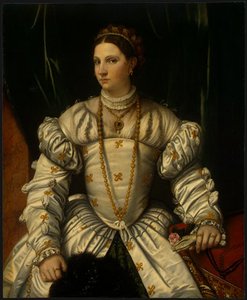 Portrait Of A Lady In White — Alessandro Bonvicino (moretto Da Brescia)