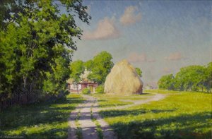 Farm With Haystack — Johan Krouthén