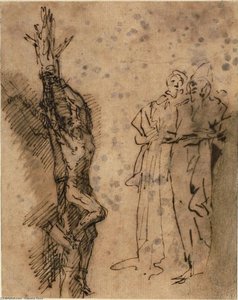 Studies For The Crucifixion Of Polycrates 1 — Salvator Rosa