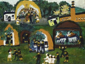 Scene With Figures — Gretta Bowen