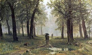 Rain In An Oak Forest — Ivan Ivanovich Shishkin