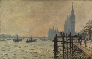 Il Tamigi Sotto Westminster — Claude Monet