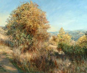 View From The Chantries With Hawthorn Tree — Jane Allison
