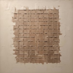 Monolithic Earth: A Meditative Study In Textured Umber And Sculptural Relief — David Moreau