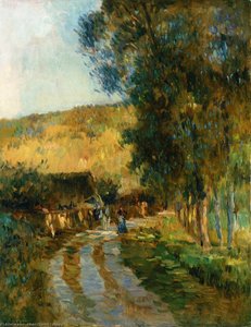 Road In The Vallee De Liton — ألبرت تشارلز ليبورغ