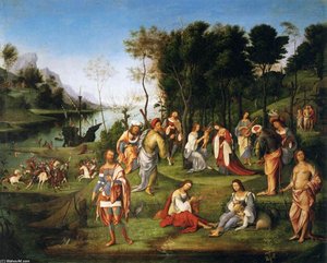Court Of Isabella D'este — 로렌초 코스타 (장로)