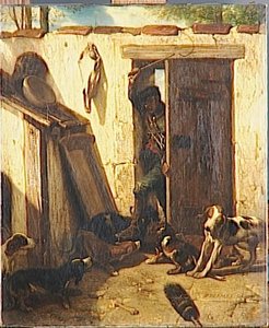 Chenil. Valet De Chiens — Alexandre Gabriel Decamps