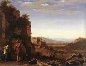 Rest On The Flight Into Egypt — Cornelis Van Poelenburch