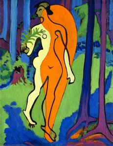 Akt In Orange Und Gelb — Ernst Ludwig Kirchner